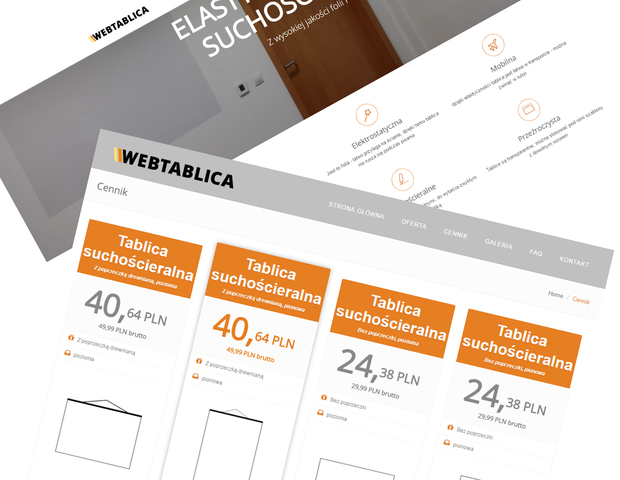 Webtablica brand website
