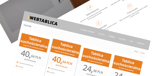 Webtablica brand website