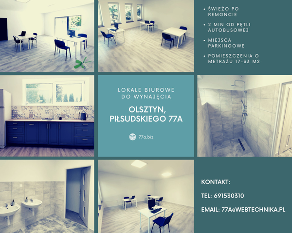Olsztyn, offices to rent